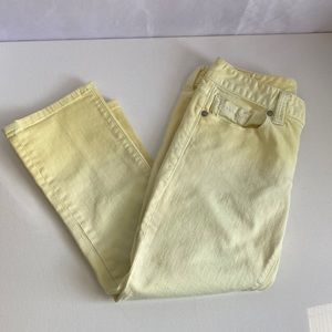 Maurices Original Yellow Ombrè Cropped Jeans Size 5/6 Regular